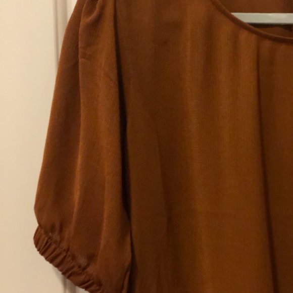 Crescent & Willough Rust NWOT w/ Tie in Back - LG - Picture 3 of 5